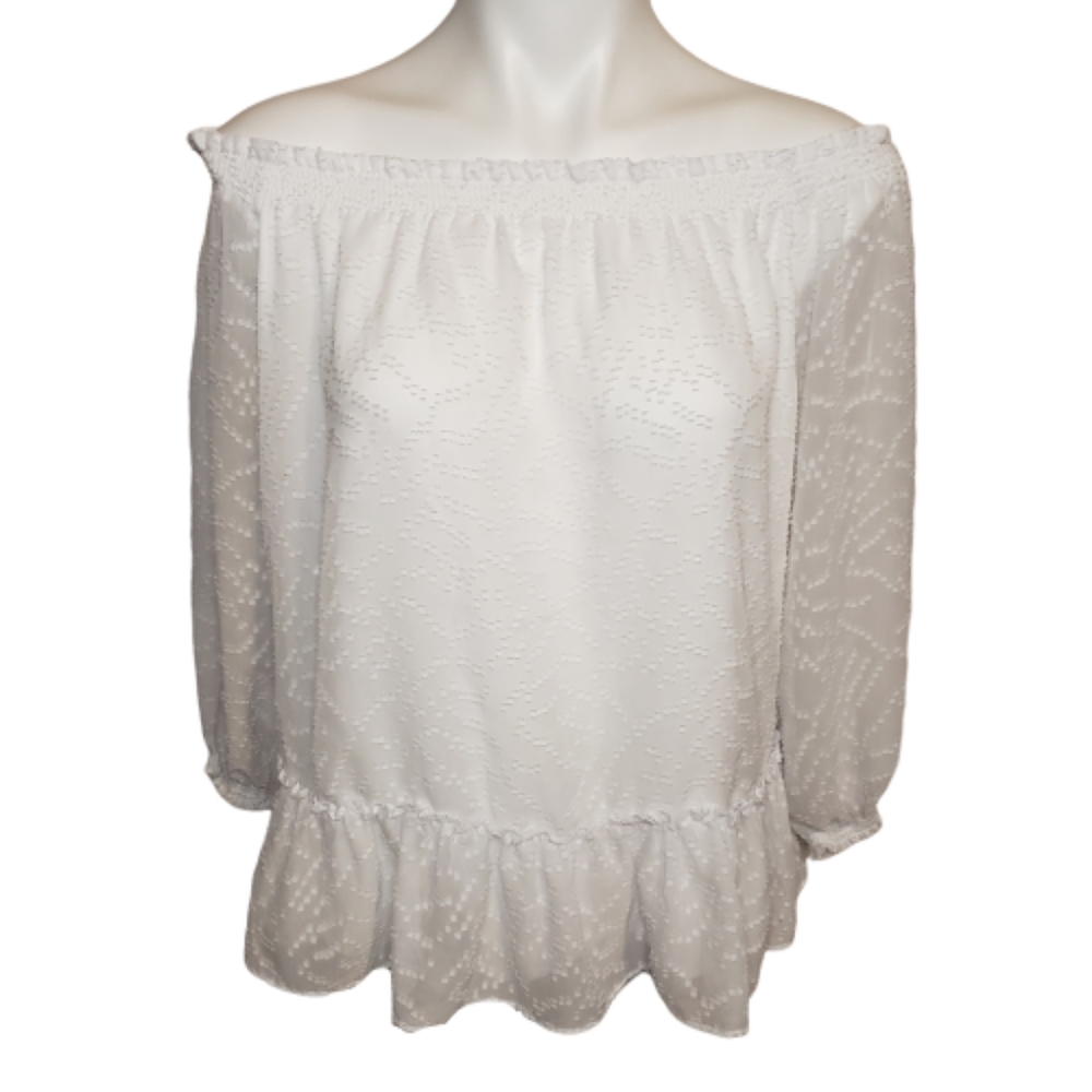 Banana Republic > White Off The Shoulder B…